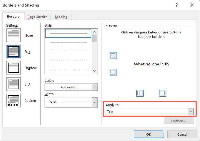 Cómo poner borde alrededor del texto en Microsoft Word islaBit