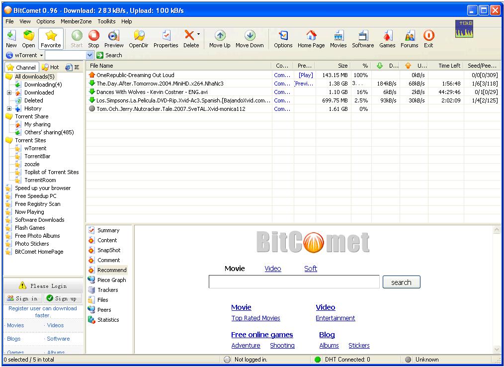 BitComet 2.01 download the last version for mac