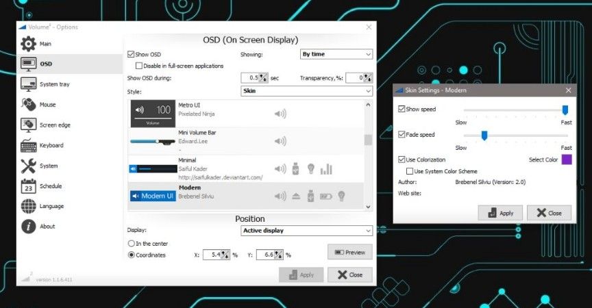 Volume osd windows 10 настройка