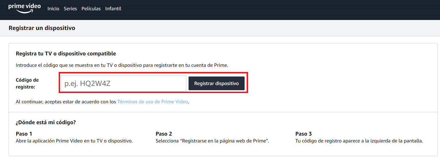 Cómo ver y registrar dispositivos en Amazon Video islaBit