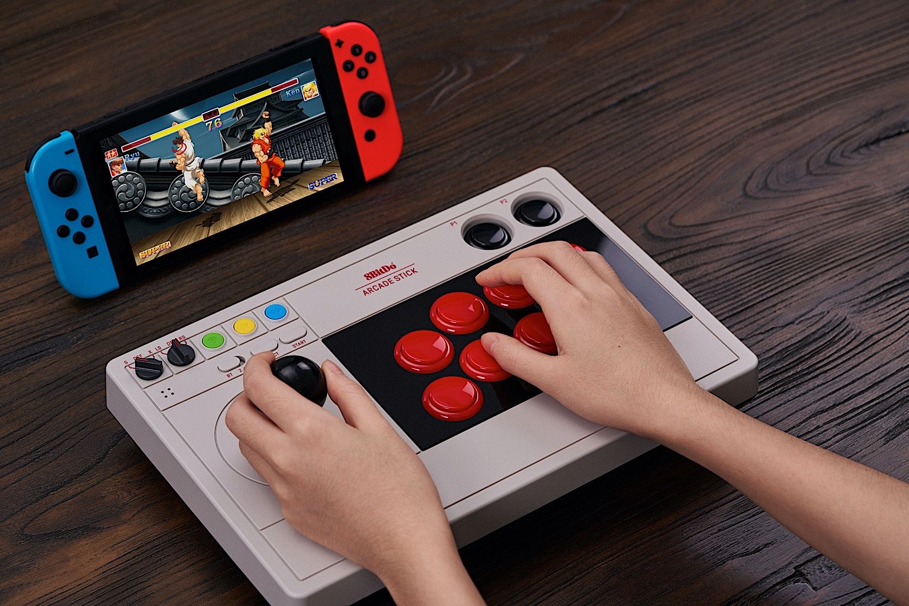 8bitdo-nos-presenta-su-stick-arcade-personalizable-para-switch-y-pc