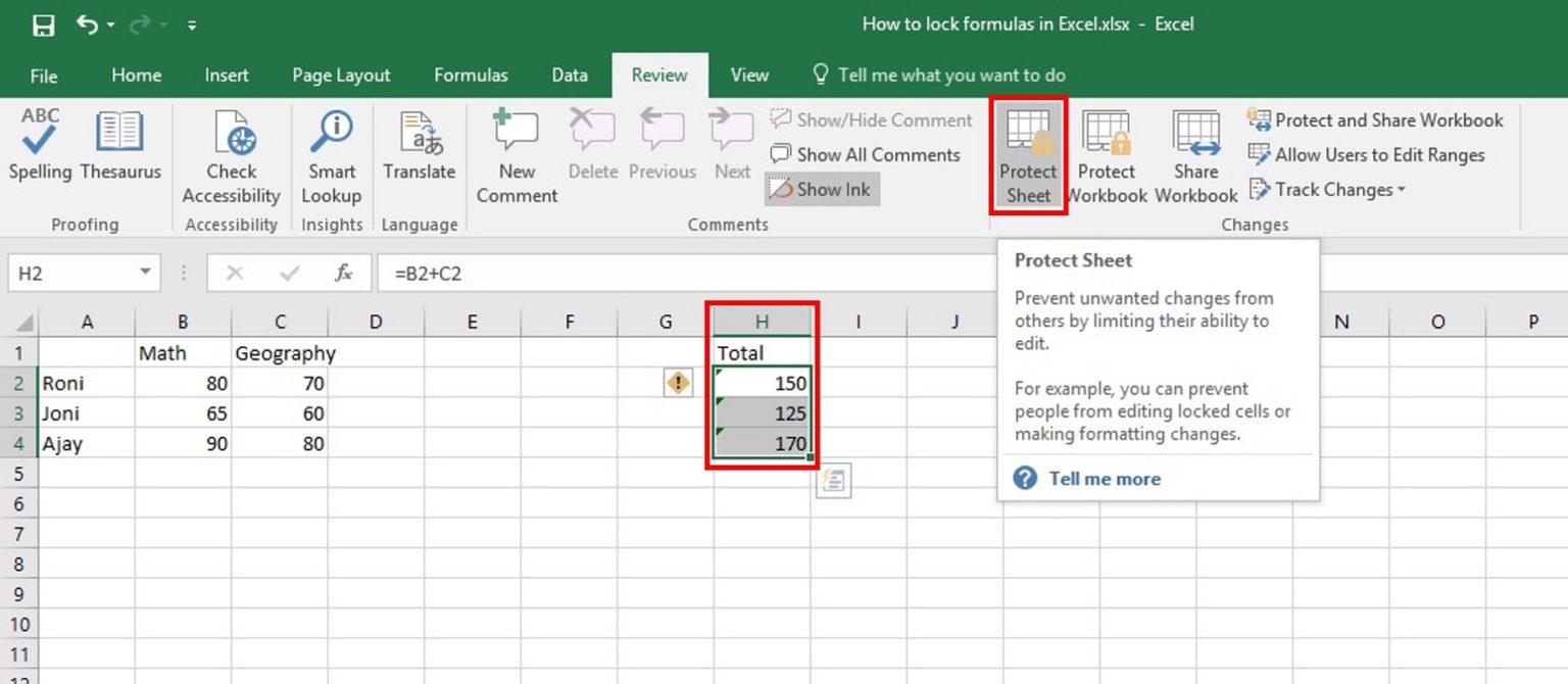 How To Lock A Cell In Excel Formula