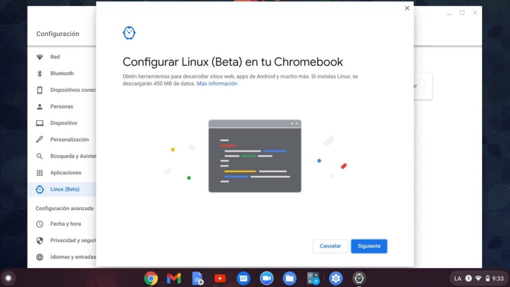 instalar Signal Chromebook 1,5