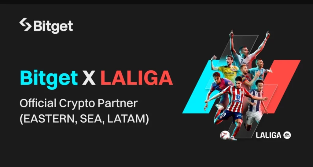 Bitget se asocia con LaLiga: alianza multimillonaria entre criptomonedas y deporte